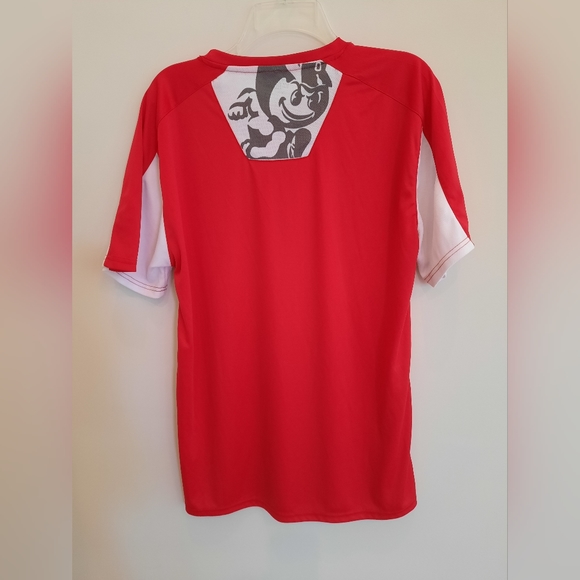 Authentic Apparel Varsity Ohio State Buckeyes Red/White T-Shirt Men's Size XL - Picture 2 of 9